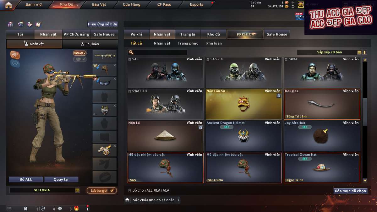 shop acc cf uy tin gia re